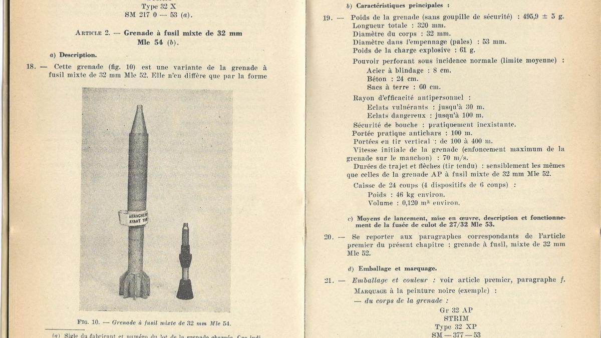 Grenades a fusil 1957 p26 27