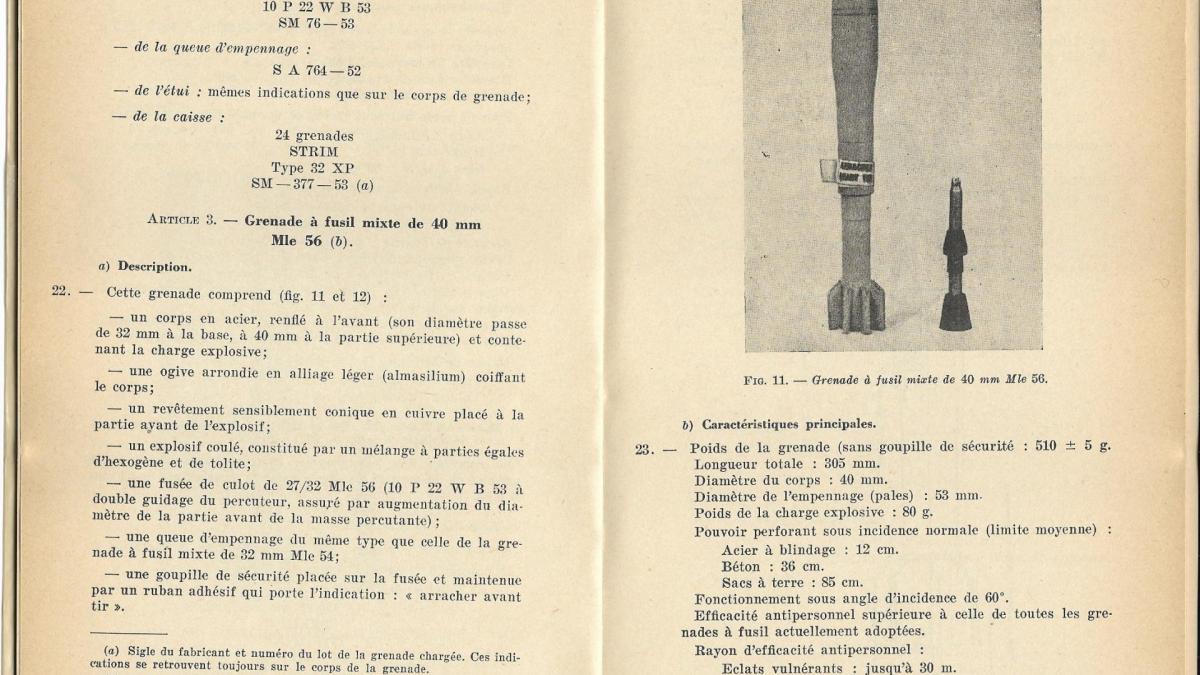 Grenades a fusil 1957 p28 29