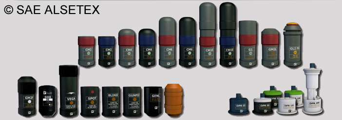 Bis alsetex grenades 56mm 1 sd