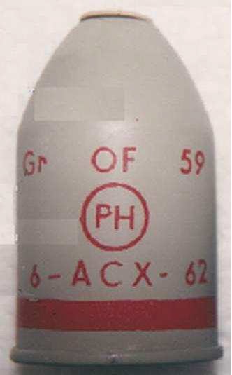 French of 59 phosphorous grenade