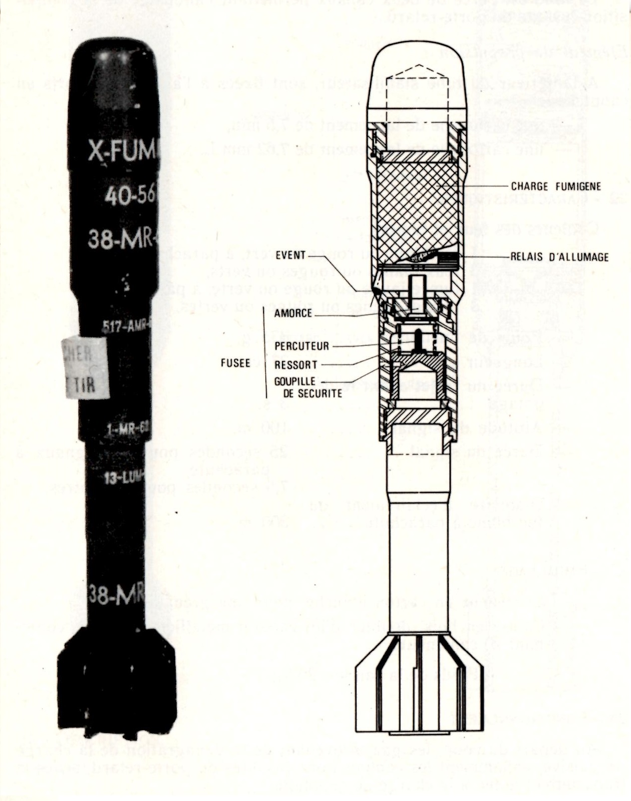 Grenade exercice 40 mm mle 56